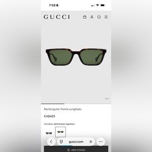 Gucci Tortoise Sunglasses (authentic, receipt available)